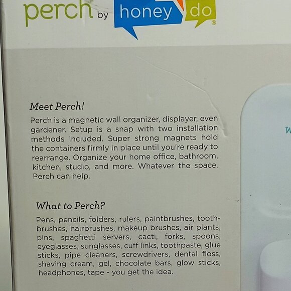 Perch By Honey Can Do 4 Piece Starter Kit New Magnetic Wall Mount Kit - Picture 5 of 7